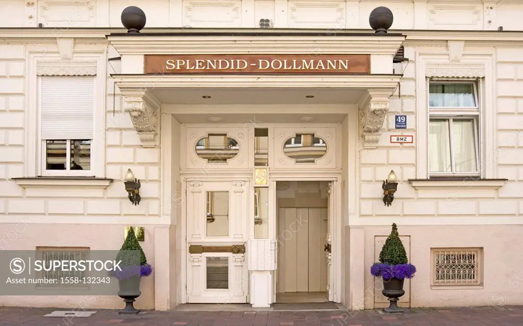 Germany, Bavaria, Munich, Thierschstraße 49, hotel Splendid-Dollmann, facade, entrance,