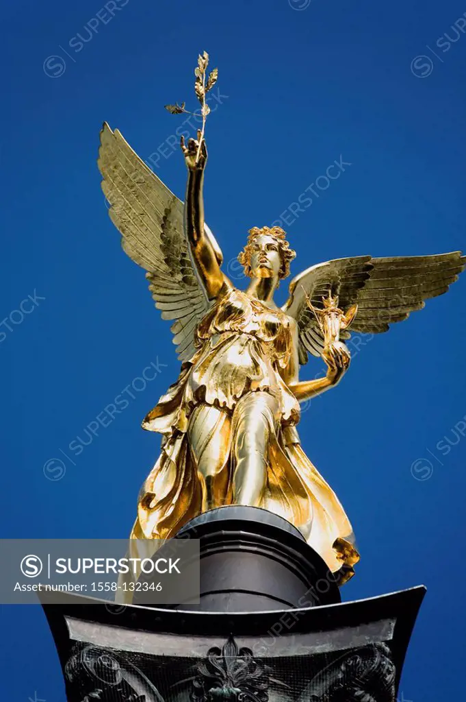 Germany, Bavaria, Munich, Prinzregenten-street, peace-angels,