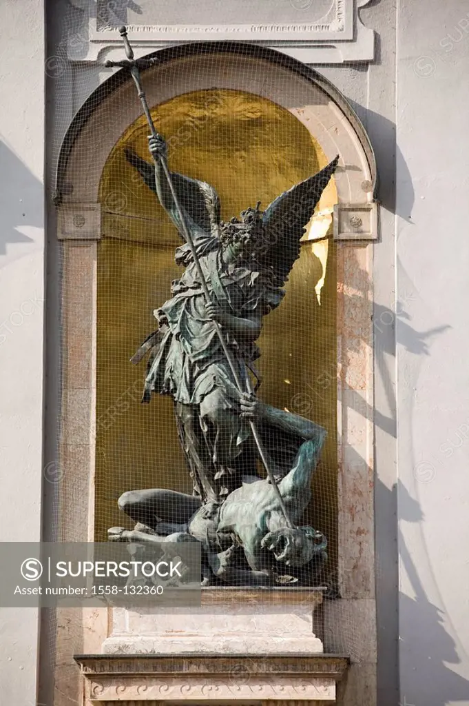 Germany, Bavaria, Munich, Neuhauser street 6, church St  Michael, detail,