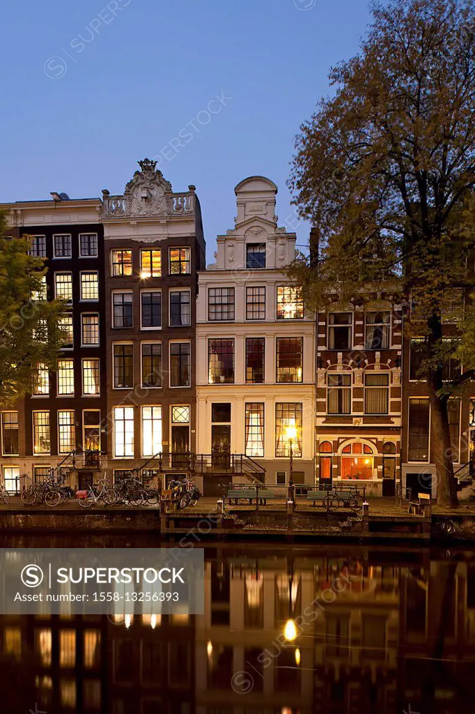 Amsterdam, houses on the canals