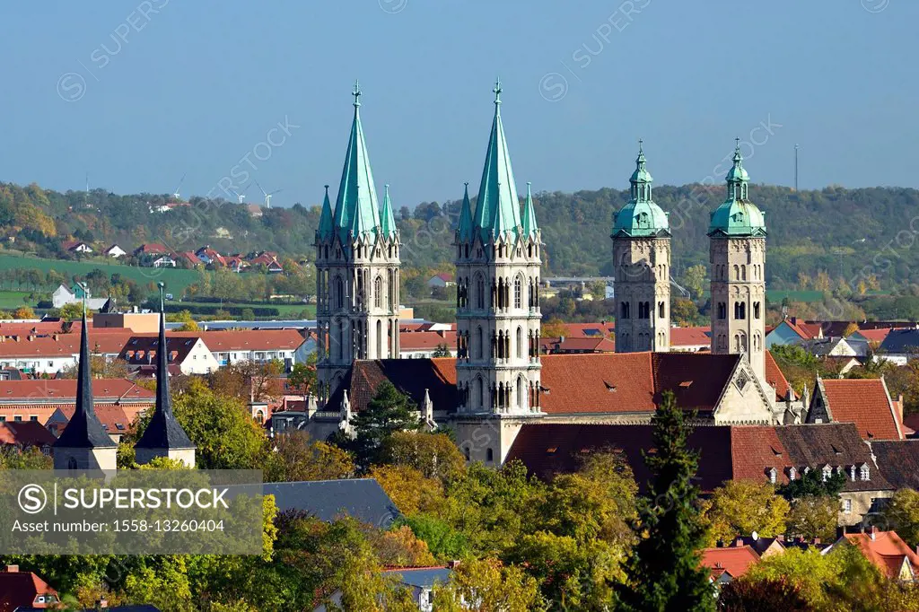 Germany, Saxony-Anhalt, Naumburg (Saale), view at the cathedral