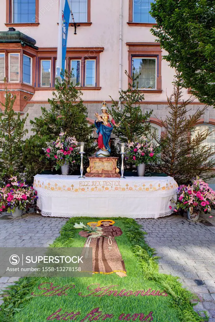 Corpus Christi in Villingen, Baden-Württemberg, Germany, Europe