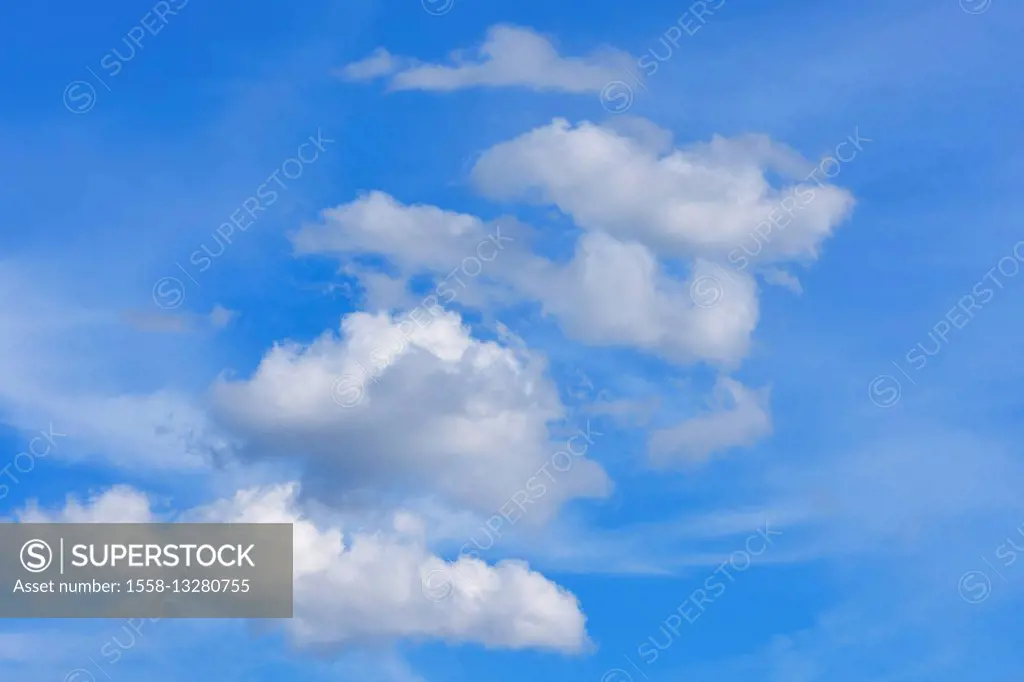 Sky with Clouds, Freudenberg, Churfranken, Main-Tauber-District, Baden-Wurttemberg, Germany
