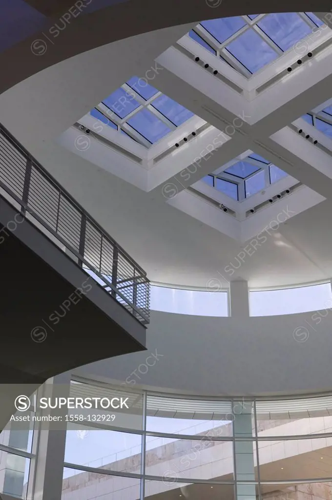 USA, California, Los Angeles, Brentwood, J  Paul Getty Center, foyer, no property release, city, city, metropolis, building-complex, buildings, archit...