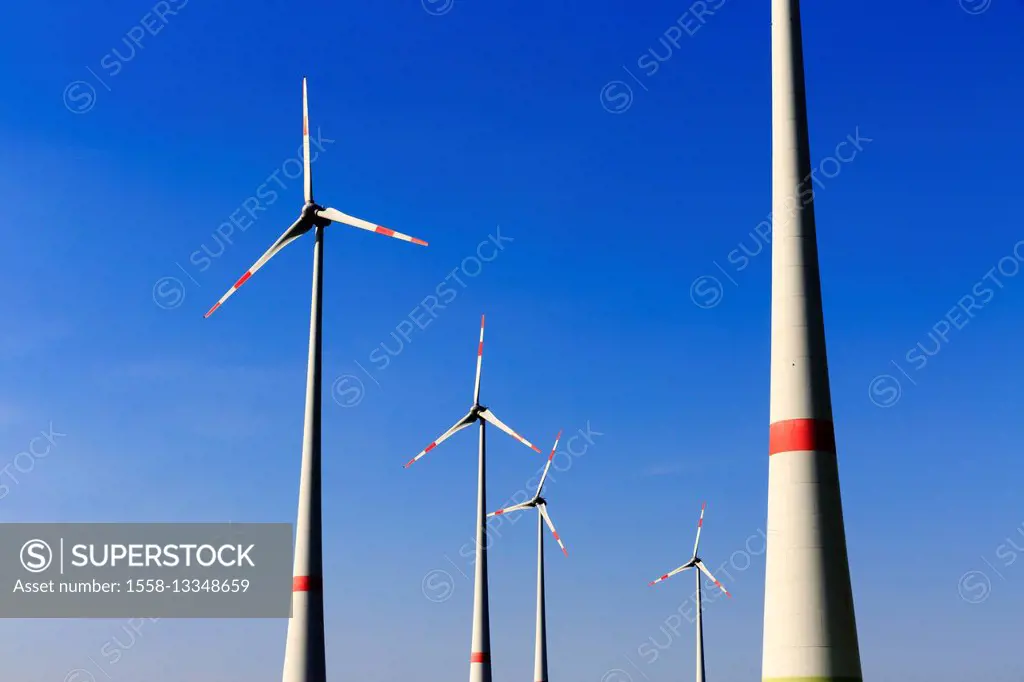 Germany, Rhinland Palatinate, Woerrstadt, wind turbines, wind power,