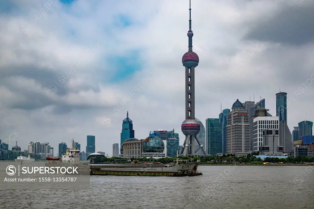 Shanghai, skyline of Pudong