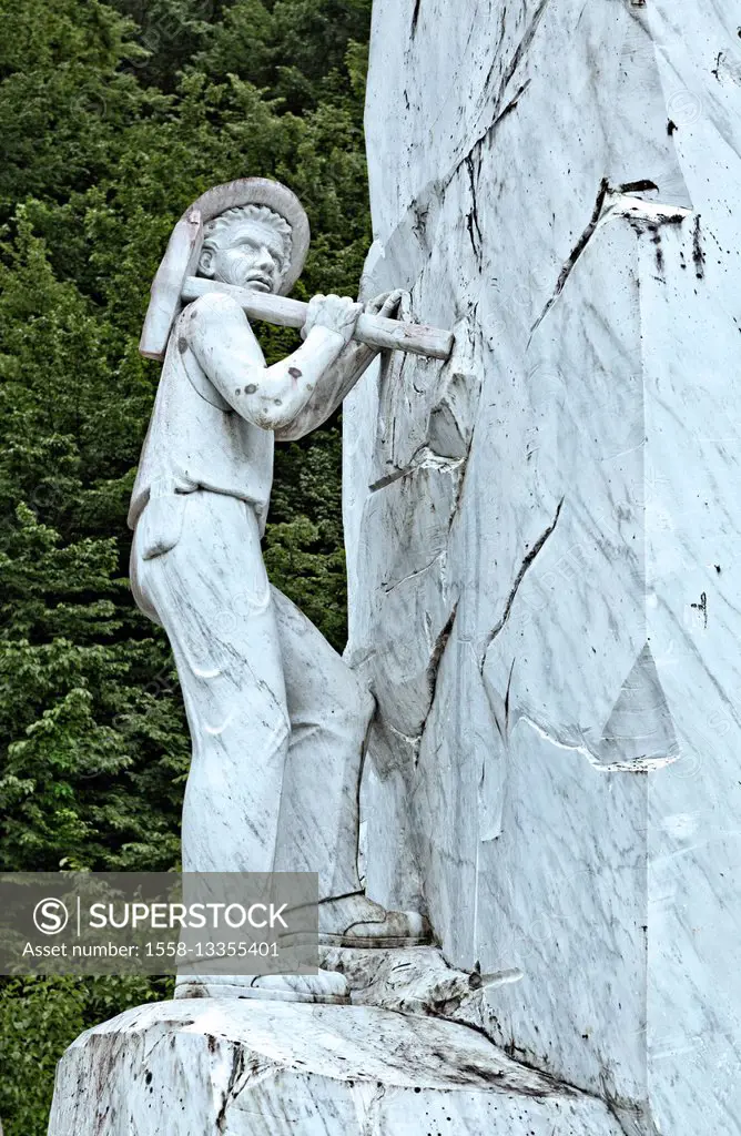 Miner in the marble