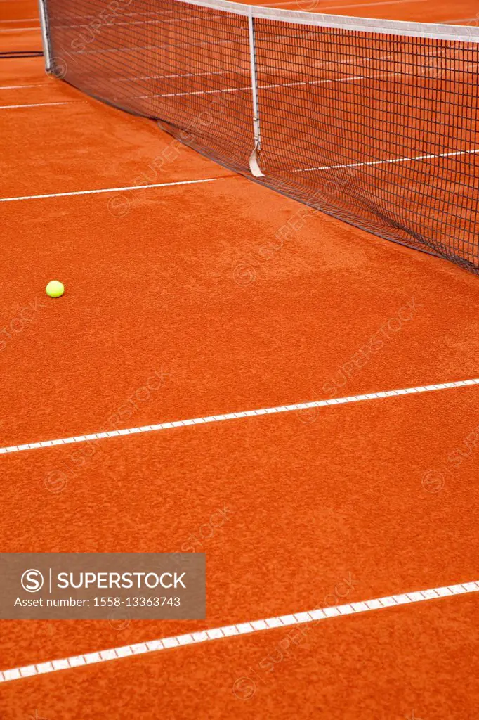 Tennis, tennis court, ball, net