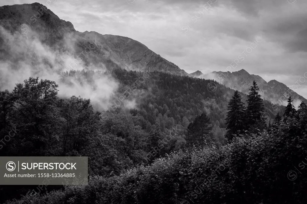 Clouds over the mountains, Germany