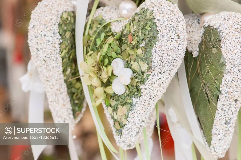 heart decoration made of grass