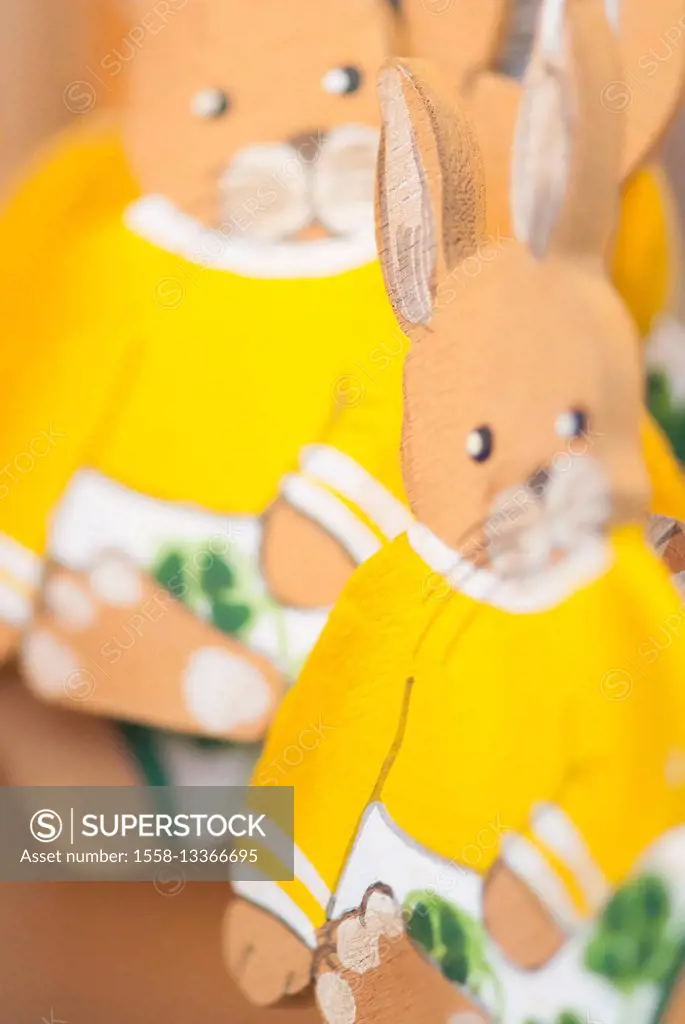 wooden Easter bunnies