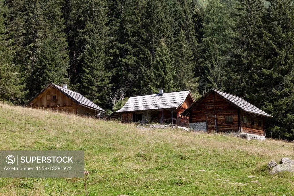Alpine huts in Carinthia