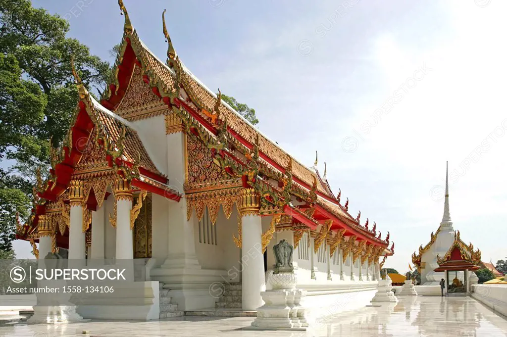 Thailand, Ayutthaya, wade Kasattrathirat, temples, outside