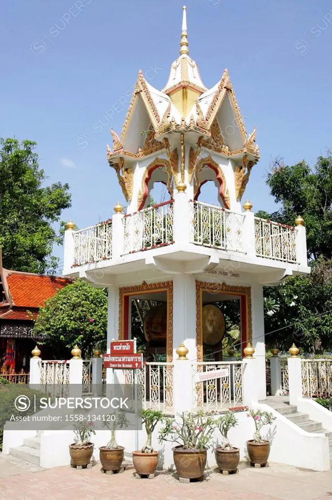 Thailand, Ayutthaya, wade Yai Chai-Mongkol, temple-installation, outside,