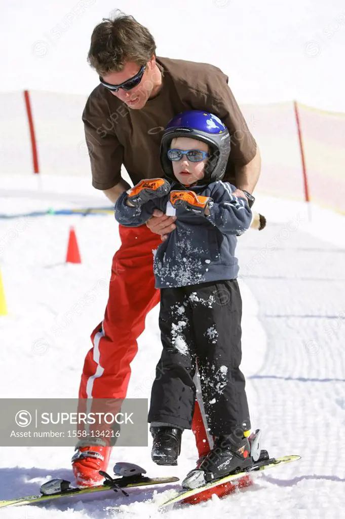 Child, ski course, ski-track, ski-school, ski instructors,