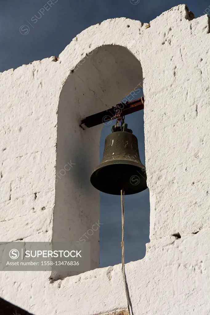Lindos, bell of the Panagia church