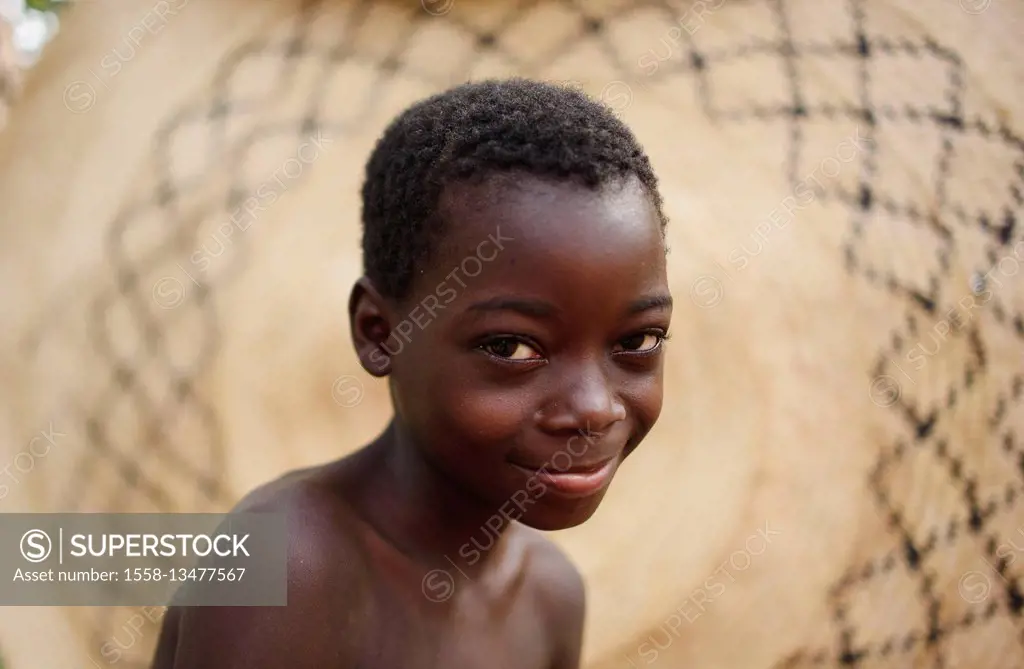 A portrait of a boy from Malawi