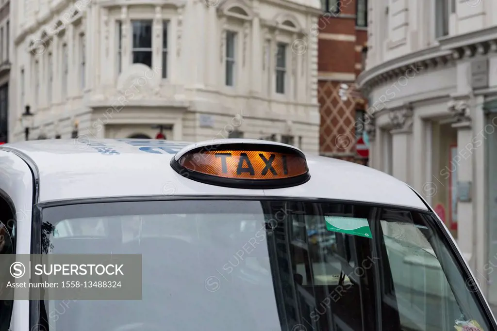 England, London, taxi