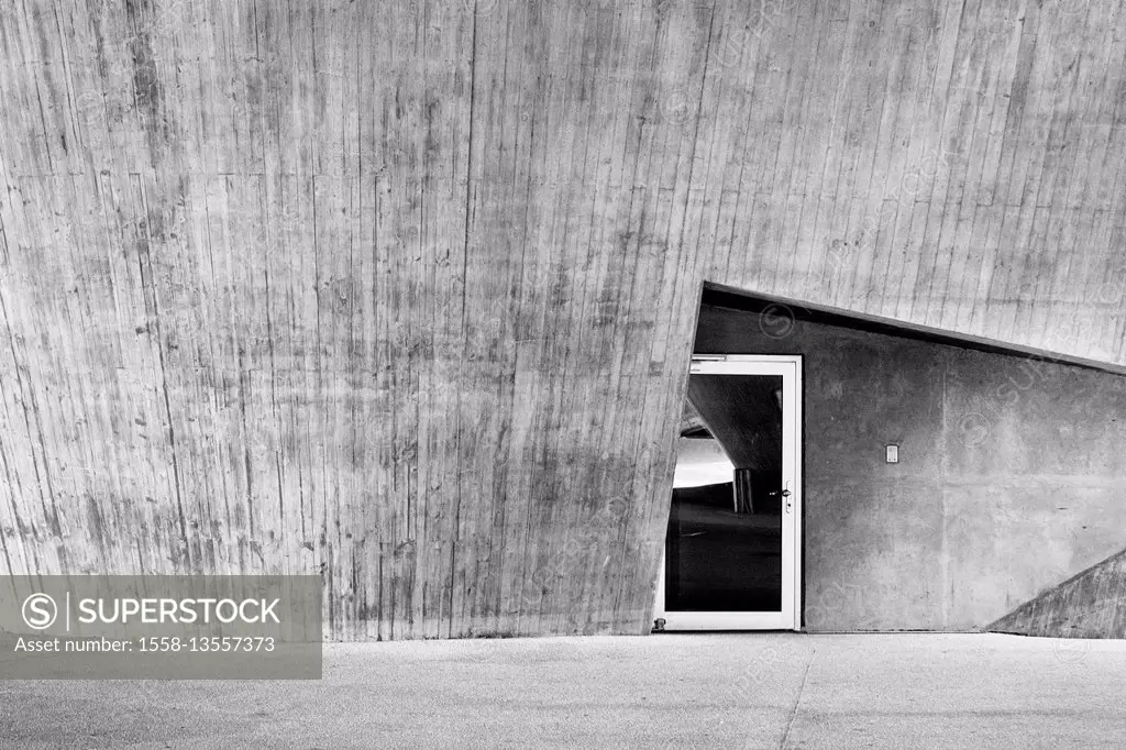 Shot of a door, minimalist, modern architecture
