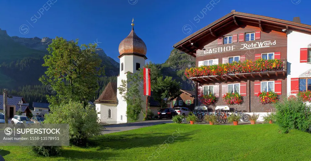 Austria, Vorarlberg, Lech in the Arlberg (mountains), district Zug