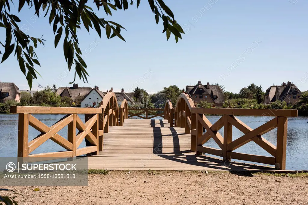 Sylt, Travel, Germany, Wenningstedt, way, bridge, wooden jetty