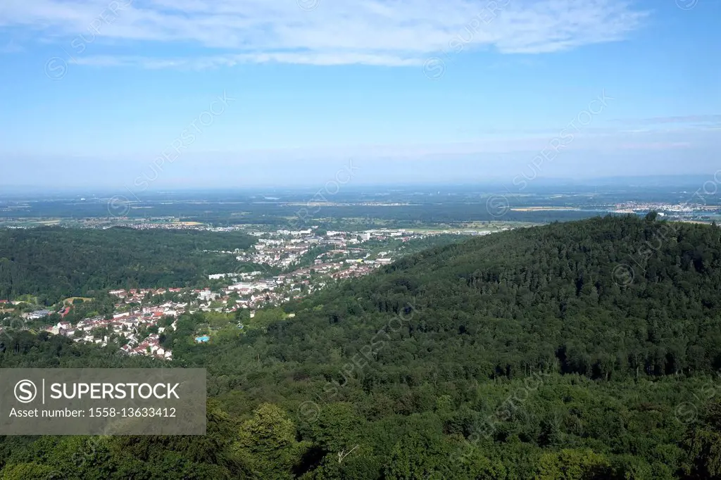 Germany, Baden-Wurttemberg, Baden-Baden, scenery, view,