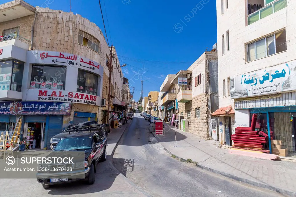 Street in Madaba, Jordan, Asia