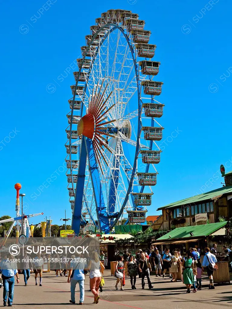 Germany, Munich, Upper Bavaria, Oktoberfest, big wheel, ferris wheel, Theresienwiese