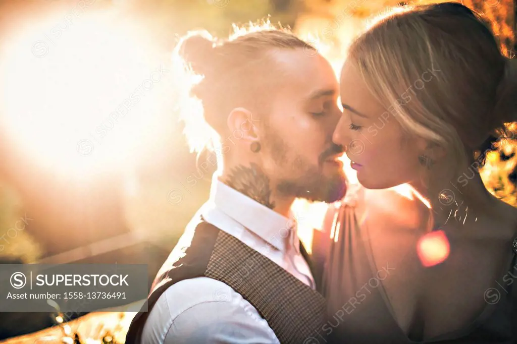 Young couple, natural, happy, in love