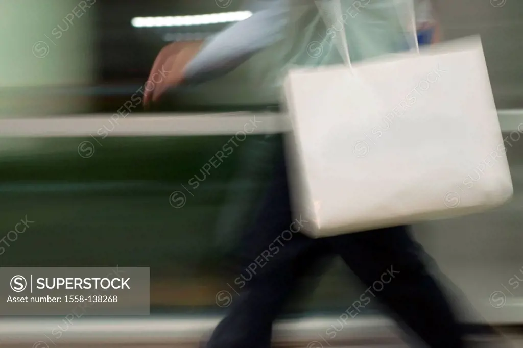 Person, shopping bag, movement, going, buy business, businessman, man, bag, fuzziness, detail, tote bag, Shopping, movement-fuzziness, hurries, stress...
