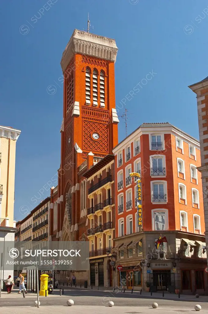 Spain, Madrid, tower, church Santa Cruz,
