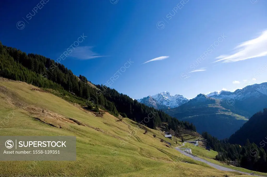 Panorama, Faschina, Vorarlberg, Austria,
