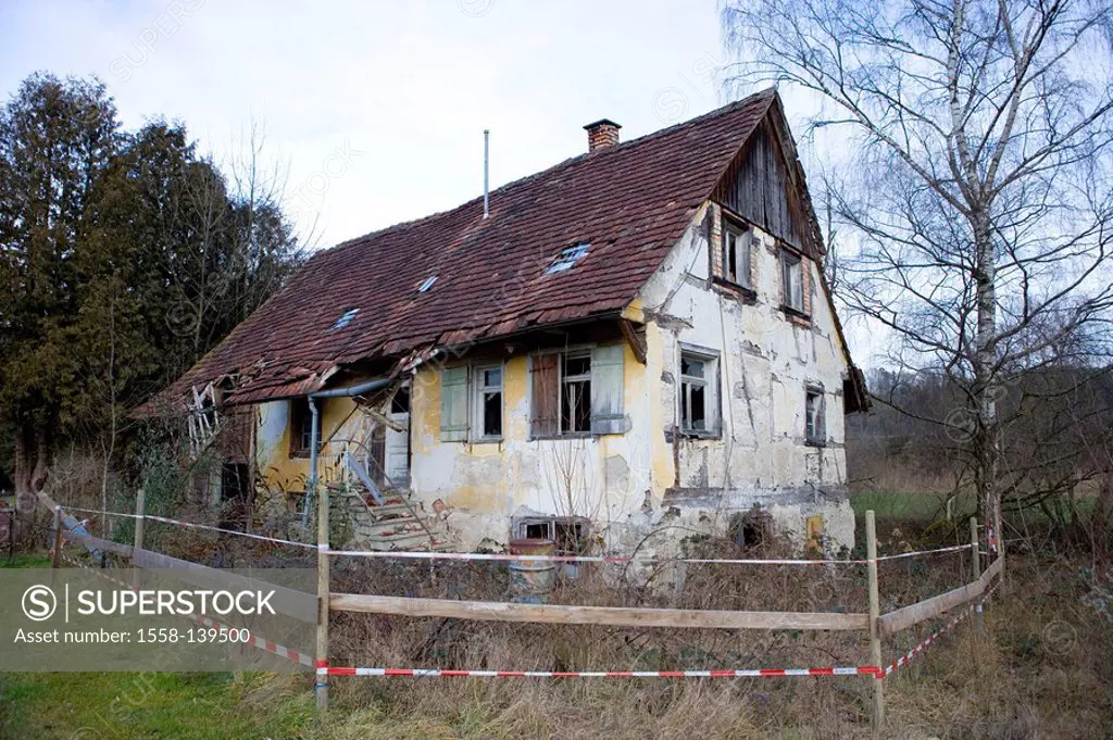 House, old, Argental, waiter-Swabia, Tettnag, Germany,