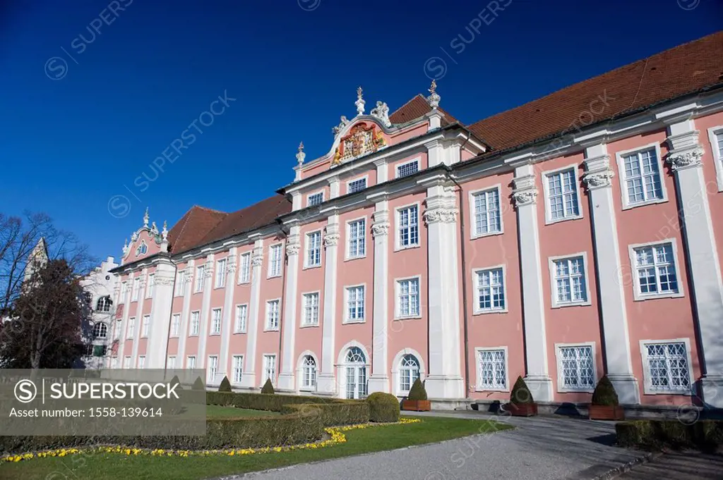 Sea-castle, new palace, Lake Constance, Germany,