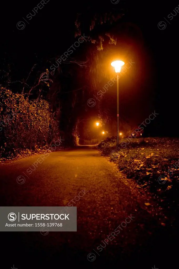 Streetlighting, Lindau, Lake Constance, Germany,