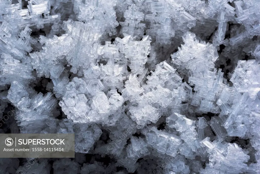 Extreme close-up of an ice-crystal