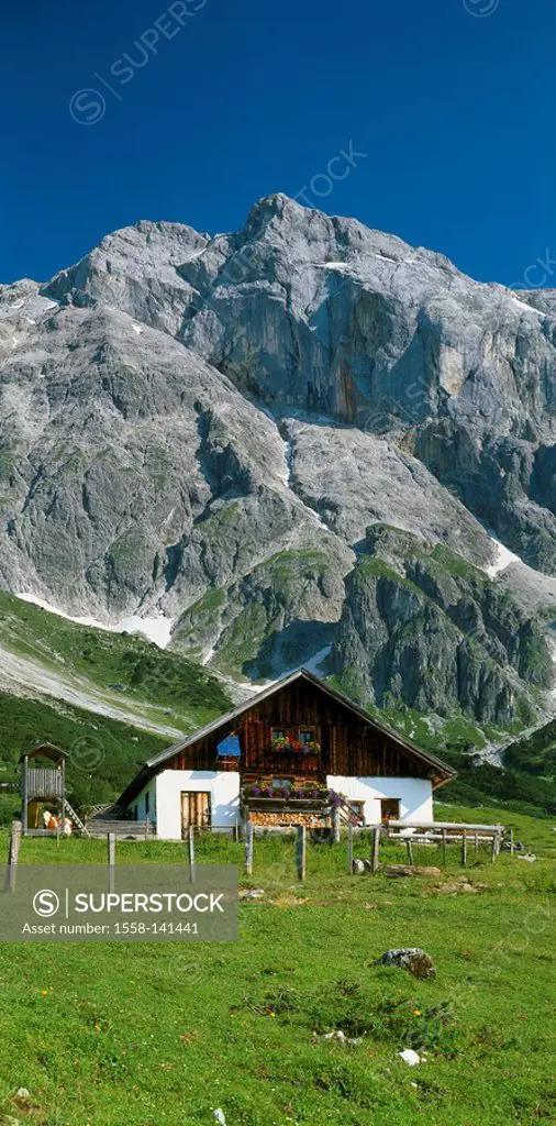 Austria, Salzburger Land, Hochkönig, Stegmoosalm, Alps, Pongau, mountains, high mountain regions, Alm, mountain hut, deserted, destination, idyll, lon...