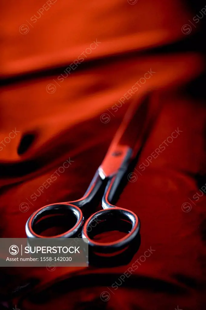 Scissors, underground red,