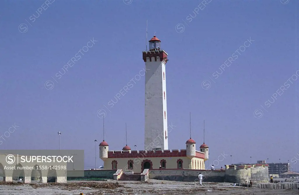 Chile, Coquimbo, Cordovez, lighthouse, South America, Serena, city, architecture, buildings, tower, Sea