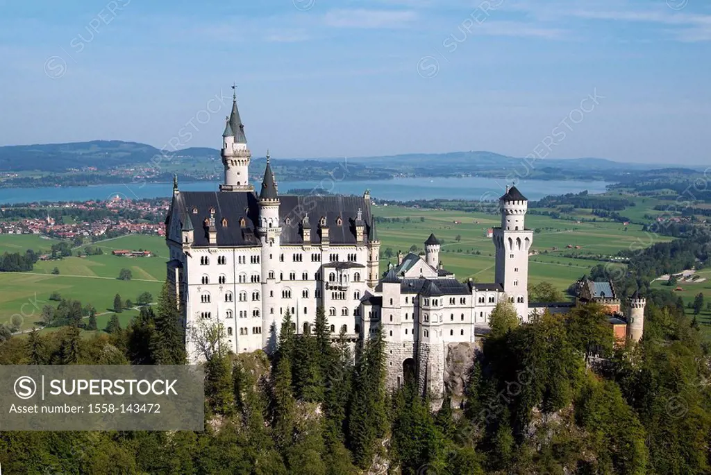 Germany, Bavaria, Allgäu, palace Neuschwanstein