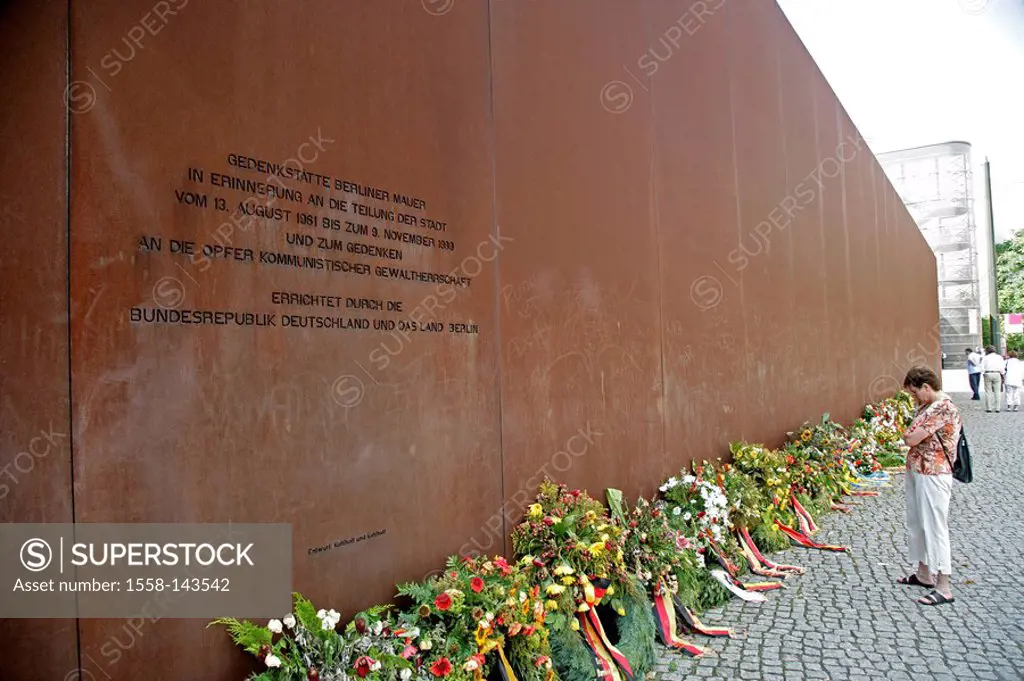 Germany, Berlin, memorial of Berlin wall, Bernauer streets
