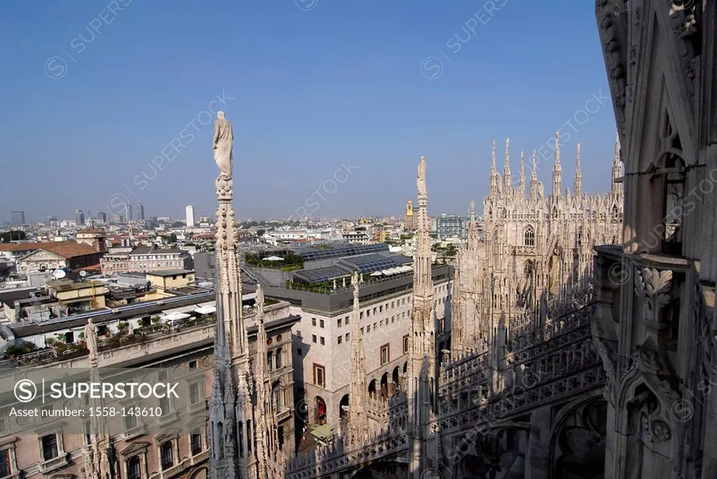 Italy, Milan, cathedral, detail,