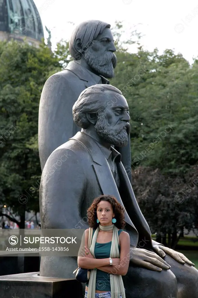 Germany, Berlin, woman, young, Marx_Engels_forum, people, colored