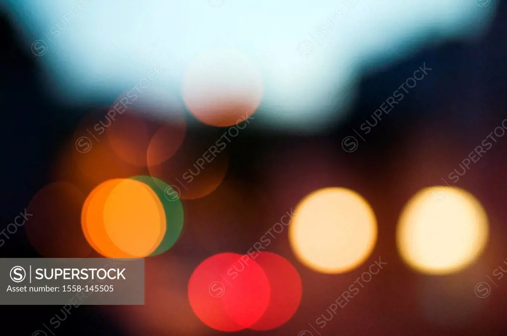 Evening, lights, blur, city, light_point, circles, colorfully, differently, indistinctly, become blurred, becomes blurred, unrecognizably, intoxicatio...