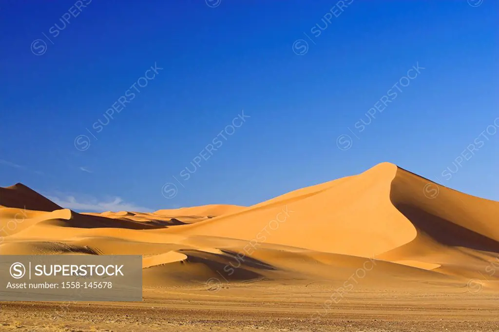 Africa, Libya, Jabal Akakus, sand_dunes