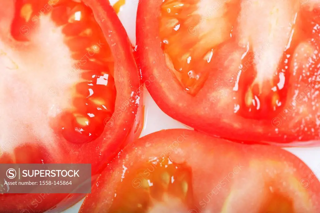 Tomato_slices, Solanum lycopersicum, close_up