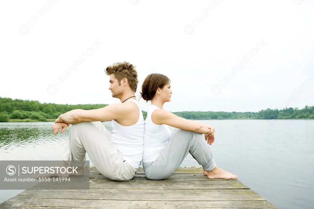 lake,pair, bridge, sitting, dispute,