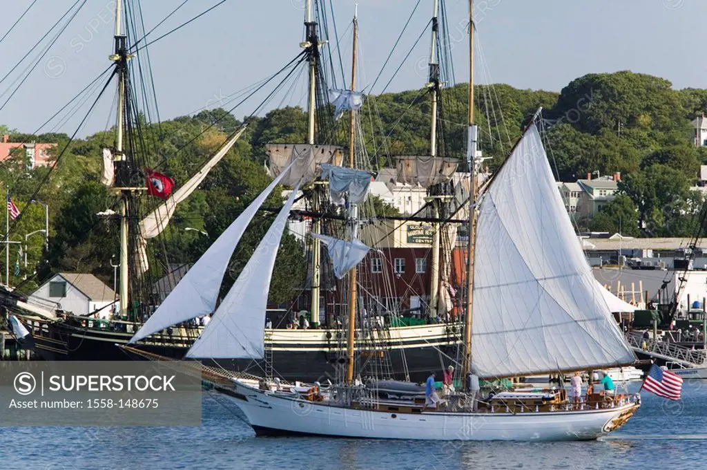 usa, Massachusetts, Cape Ann, Gloucester, harbor, sail_ships