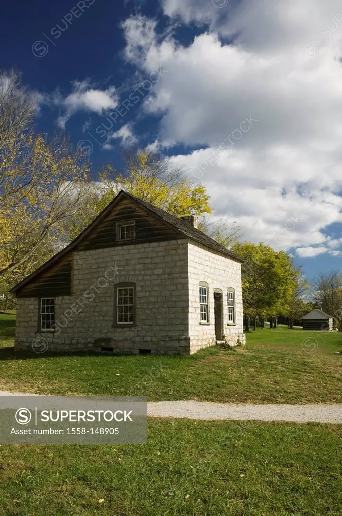 usa, Missouri, hunt_house, historic village, Daniel Boone, outside