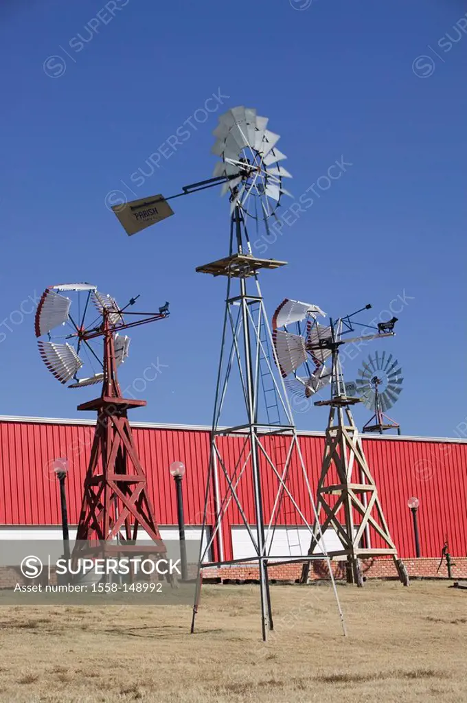 usa, Texas, Lubbock, wind_wheels, historically, museum,